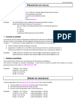 Fiche Outil - Présenter Un Calcul-Résultat + Utiliser Formule