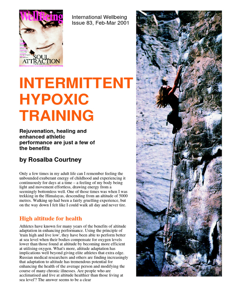 Intermittent Hypoxic Training DR Rosalba Courtney | PDF | Hypoxia ...