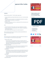 Cardiac Arrest Management After Cardiac Surgery 