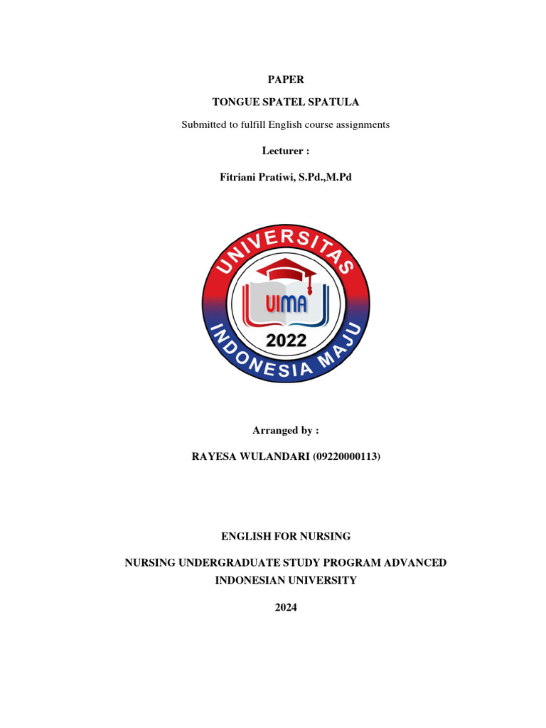 Paper Tongue Spatel Spatula | PDF | Dentistry | Physical Examination