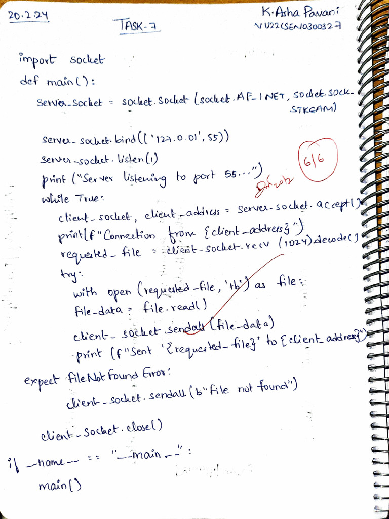 Python Socket Server and Client Code | PDF