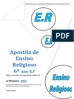 BNCC Apostila Ensino Religioso 6 Ano 1bimestre1 - Passei Direto