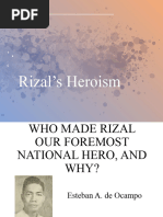 Rizal's Heroism