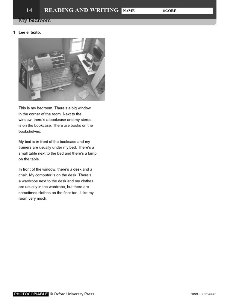 14 My Bedroom Pdf Home Home Economics