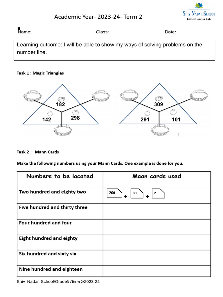 25 - Magic Triangle, Bricks and Maan Cards | PDF