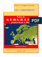 Caiet de Geografie Pentru Clasa A XII A