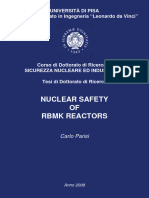 Nuclear Safety OF RBMK Reactors: Università Di Pisa Scuola Di Dottorato in Ingegneria "Leonardo Da Vinci"