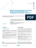 Syndrome de La Non Dissociation de La Vit b12