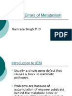 Inborn Errors of Metabolism 2005