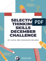 Selective Thinking Skills December Challenge Paper