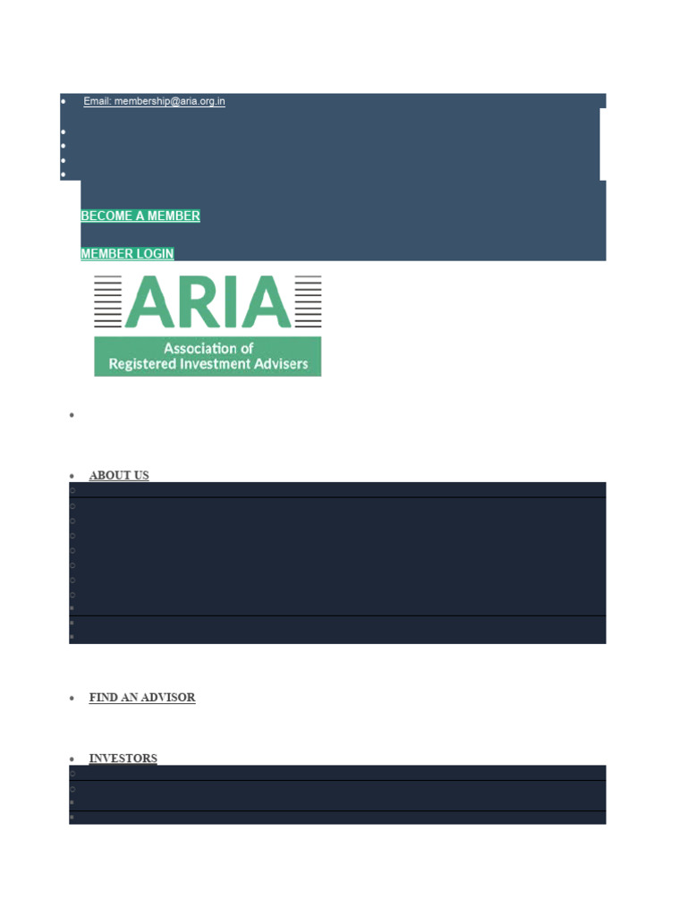 Investment Advisor PDF Financial Adviser Investing