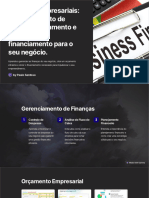 Financas Empresariais Gerenciamento de Financas Orcamento e Obtencao de Financiamento para o Seu Neg