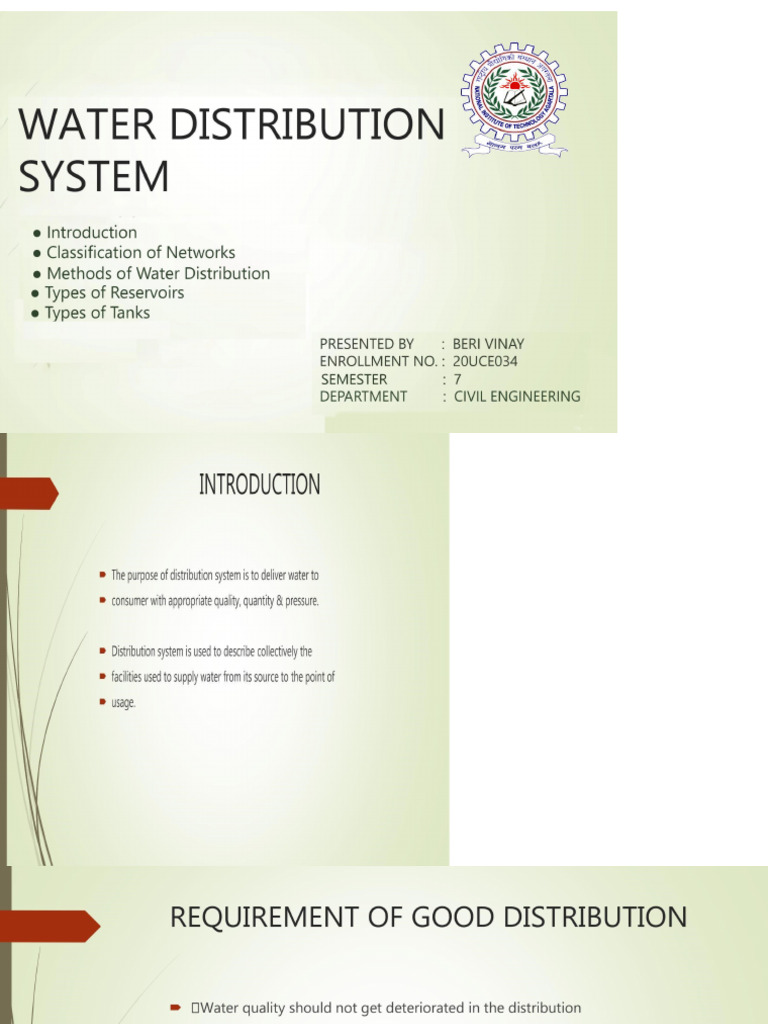 Water Distribution Pdf