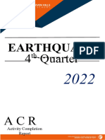 Earthquake Drill ACR 4th Quarter
