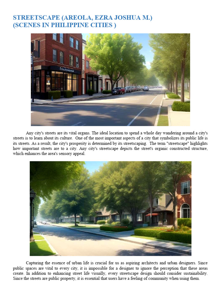Essentials of Urban Streetscape Design | PDF | Street | Land Transport