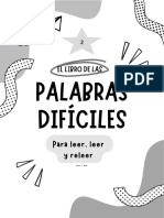 Libro Palabras Difíciles - Segunda Entrega