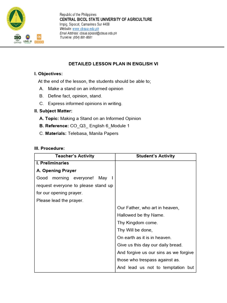 Dlp Module 1 L1 Pdf Lord S Prayer
