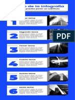 Infografía de Pasos Corporativa Fotográfica Moderna Azul Negro