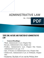 Administrative Law I 2023