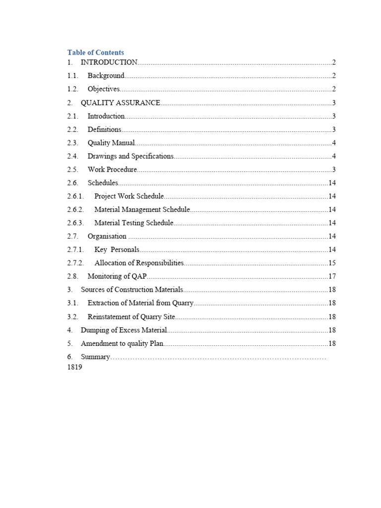 Qap Format | PDF | Concrete | Quality Assurance