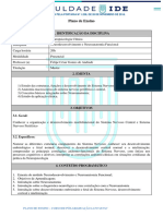 Plano de Ensino Neuroanatomia Funcional - Faculdade IDE