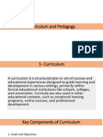 Curriculum and Pedagogy