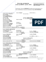 Título Del Automotor (Decreto Ley 6582/58 - Ley Nro. 14467) : Oblea M.E.y F.P.N°31/14 Nro.