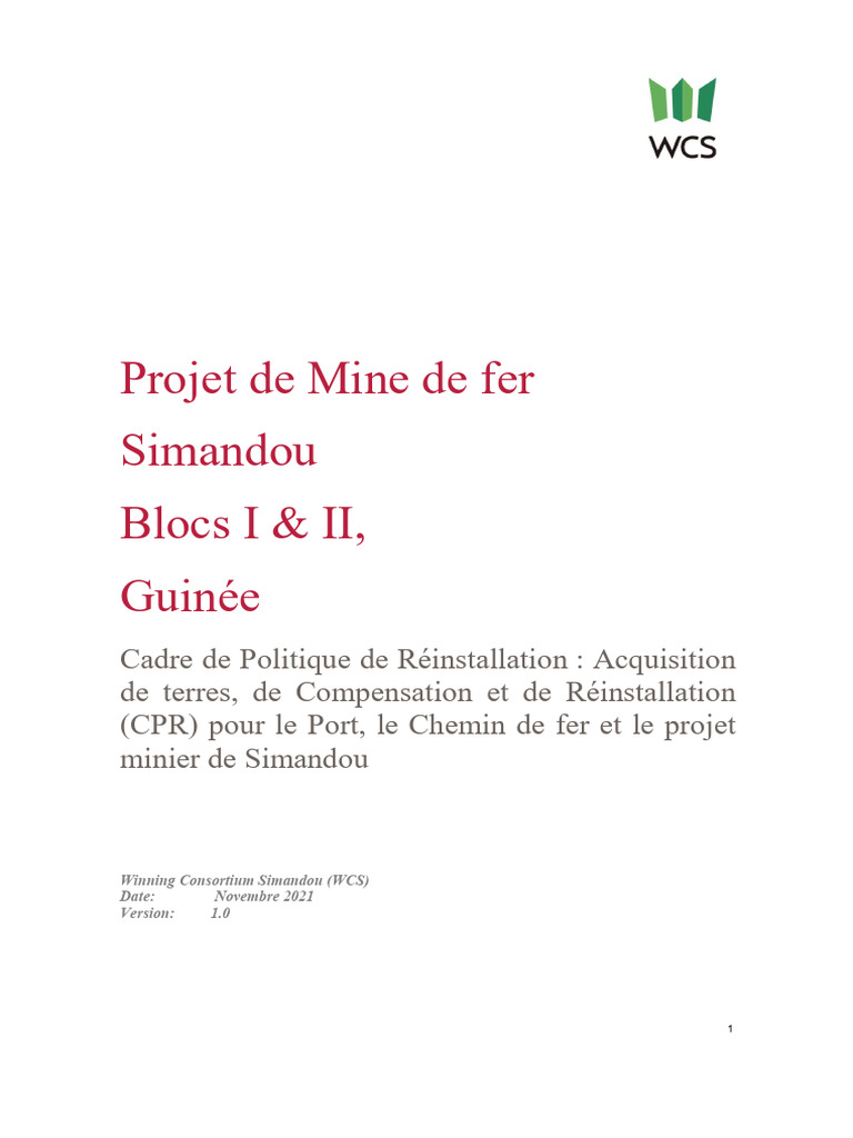 WCS Land Framework French PDF