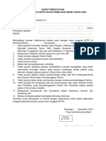 Format Surat Pernyataan KPPS Kab