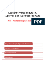 Kode Etik Profesi Keguruan, Supervisi, Dan