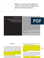 Percepção ambiental e educação ambiental