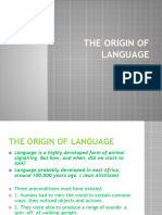 4the Origin of Language