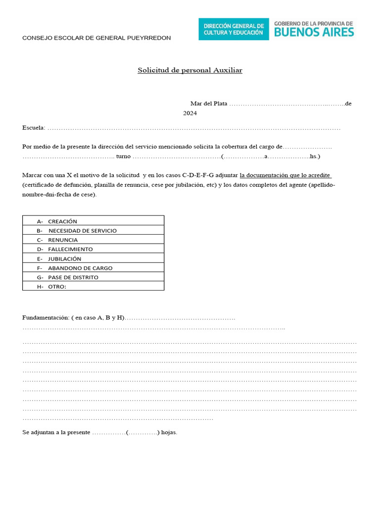 Solicitud de Personal Auxiliar 2024 PDF