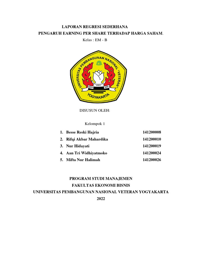 Pengaruh EPS Terhadap Harga Saham | PDF