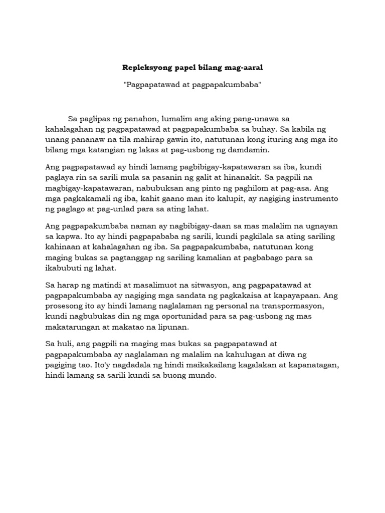 Repleksyon, Paulo | PDF