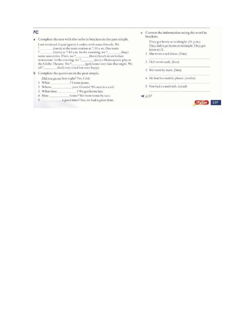 7C Vocabulary Bank | PDF