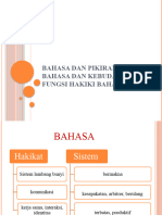 Bahasa Pikiran Budaya Hakiki