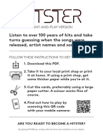 HITSTER Print and Play