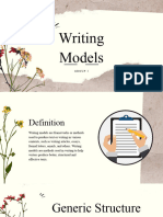 Writing Models