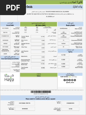 water bill