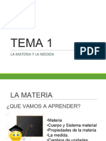 Tema 1 - La Materia y La Medida