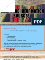 Media and Information Sources