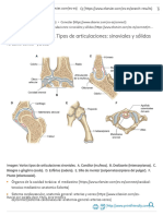 1.-Apuntes de Anatomía. Tipos de Articulaciones - Sinoviales y Sólidas