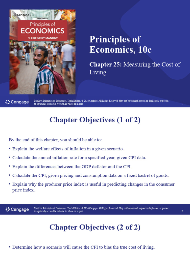 CPI and Inflation Measurement Principles | PDF | Cost Of Living ...