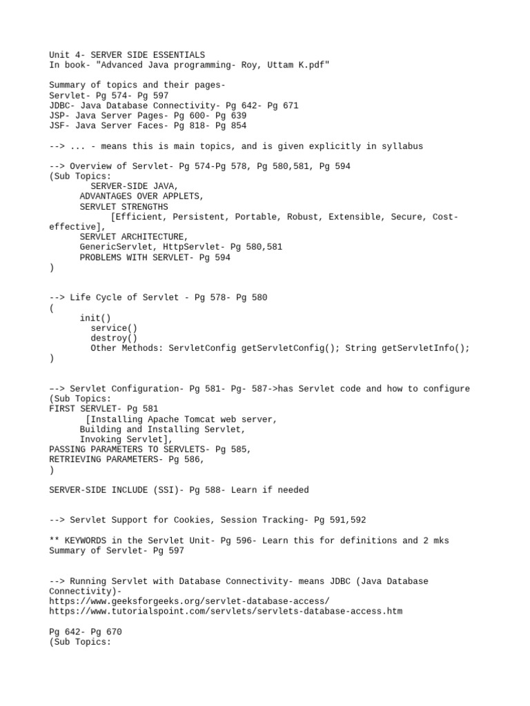 Web Tech Unit 4 | PDF