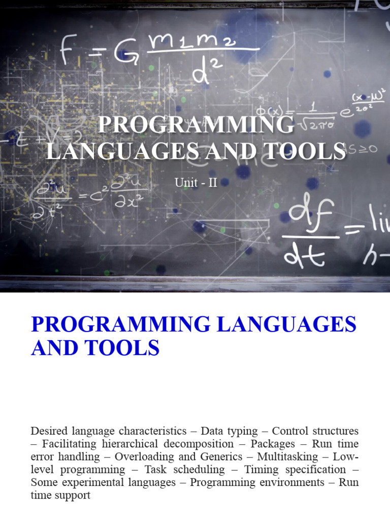 Programming Languages for Real-Time Systems | PDF | Computer ...