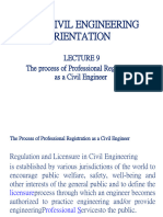 CE 11 Lec 9. The Process of Professional Registration As A Civil Engineer