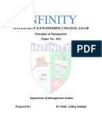Principles of Management (103) M.B.A.