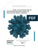 Manual para La Elaboración de Una Investigación A Nivel de Educación Media General