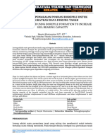 Alternatif Pemakaian Pondasi Borepile Untuk Meningkatkan Daya Dukung Tanah